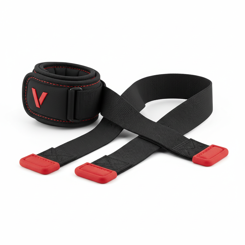Lifting Straps black and red wrist straps