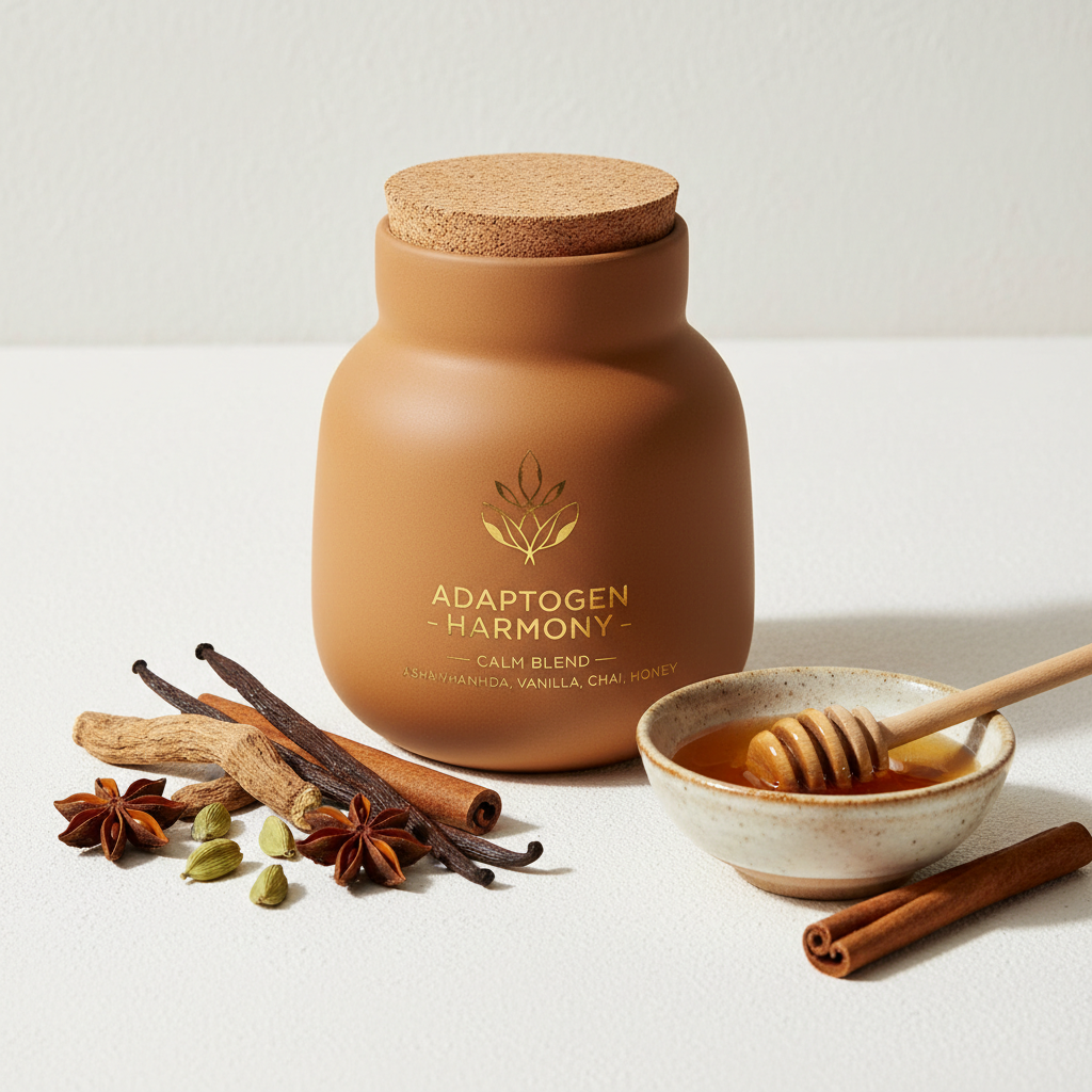 Calm Adaptogen Blend with ashwagandha and chai spices